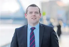  ??  ?? Douglas Ross fears ‘fringe’ votes suit the indy cause.