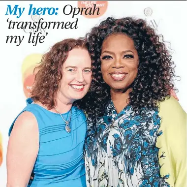  ??  ?? Christchur­chwomanLis­a Yardley met Oprah Winfrey at her ‘‘Live Your Life’’ tour in Newark, NewJersey in September 2014.