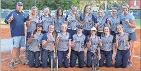  ?? Scott Herpst ?? The Gordon Lee Lady Trojans swept Heritage, 4-2 and 3-2, to win the 2020 NGAC Tournament title last week in a battle between the regular season co-champions.