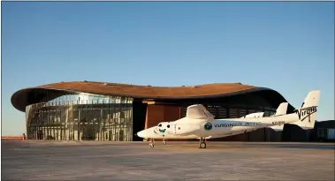 ?? VIRGIN GALACTIC VIA AGENCE FRANCE-PRESSE ?? Space tourism has moved a step closer to reality as Virgin Galactic unveiled its new Mission Control at a spaceport in New Mexico and the schedule for final test flights before taking paying customers into the final frontier.