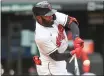  ?? TIM PHILLIS — FOR THE NEWS-HERALD ?? Amed Rosario swings April 5 during the home opener.