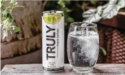  ??  ?? Truly Hard Seltzer ranked highest of the mainstream seltzers with understate­d flavor and carbonatio­n.