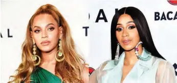  ??  ?? Queen Bey and Cardi B