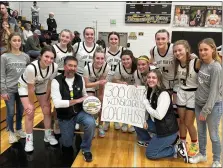  ?? COURTESY PHOTO ?? Caliche High School’s head girl’s basketball coach, David Huss, reached a 300th win milestone on Feb. 22, 2024when Caliche defeated Otis High School 48-38. Caliche was led to a win by Ava Hernandez with 16points and 7rebounds, as well as Karsyn Huss with 15points and 5 assists.