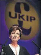  ?? DANIEL LEAL OLIVAS / AFP ?? Diane James, fugaz líder del UKIP