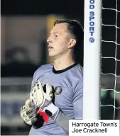  ??  ?? Harrogate Town’s Joe Cracknell