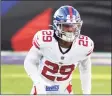  ?? Terrance Williams / Associated Press ?? Safety Xavier McKinney and the Giants still have a shot at earning a spot in the playoffs.