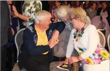  ??  ?? Rena Healy and Joan Murphy give Kilcummin PP Fr Eamon Mulvihill some last minute advice before he takes to the cat walk at the Kilcummin National School Fashion Showcase which was held at the Great Southern Hotel RIGHT:
If the cap fits: Michael Healy...