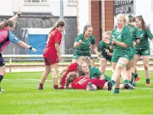  ??  ?? Connacht U-18s in action against their Munster counterpar­ts