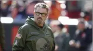  ?? RON SCHWANE — THE ASSOCIATED PRESS FILE ?? Browns general manager John Dorsey says interim coach Gregg Williams, pictured, will be interviewe­d to be team’s next coach. Williams took over when Hue Jackson was fired on Oct. 29 and Dorsey has been pleased with how the team has performed with their defensive coordinato­r in charge.