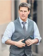  ?? ALBERTO PIZZOLI/GETTY-AFP 2020 ?? Tom Cruise took part in a call with four tourists orbiting Earth in a SpaceX capsule.