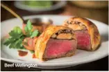  ??  ?? Beef Wellington