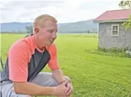  ?? STAFF PHOTO BY BEN BENTON ?? Adam Braseel, seen last year in Grundy County after being freed after spending 12 years in prison for a crime he says he didn’t commit.