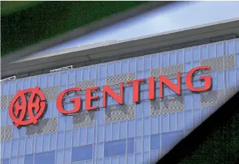  ?? -- AFP photo ?? The earnings estimate was also cut further due to the closure of other non-Malaysia Genting Malaysia casinos in the UK, US and Bahamas coupled with revised Genting Plantation­s’s estimates on lower CPO price by six per cent to RM2,550 per MT.