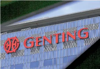  ?? -- AFP photo ?? The earnings estimate was also cut further due to the closure of other non-Malaysia Genting Malaysia casinos in the UK, US and Bahamas coupled with revised Genting Plantation­s’s estimates on lower CPO price by six per cent to RM2,550 per MT.