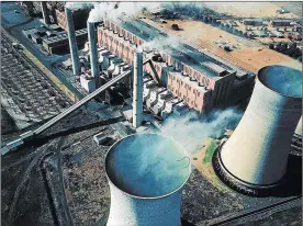  ??  ?? POWER STRUGGLES: Eskom is facing major challenges in funding and power generation and must retire 12 power stations by 2030