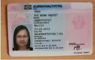  ?? FOTOS(): PRIVAT ?? Für das Bundesinne­nministeri­um in Berlin ist der Vorname Thi Minh Nguyet Tran offenbar kein Problem.