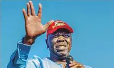  ?? AFP ?? Morgan Tsvangirai addresses a crowd gathered during his last opposition rally in Bulawayo in September last year.