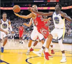  ??  ?? LÍDERES. Rockets y Warriors comandan la Conferenci­a Oeste.