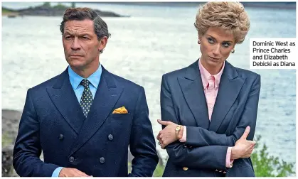  ?? ?? Dominic West as Prince Charles and Elizabeth Debicki as Diana