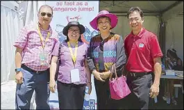  ??  ?? At the DBP AussiePada­la booth in Sydney are (from left) Commercial and Trade Consul Kenneth Yap, Consul General Anne Jalando-on Louis, Philippine Ambassador Minda CalaguianC­ruz and DBP first vice president George Inocencio during the launch of the online remittance service for Filipinos in Australia.