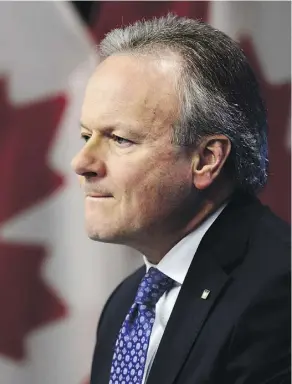  ?? THE CANADIAN PRESS ?? Bank of Canada governor Stephen Poloz says “adjustment to the 2014 oil price decline continues to hold back wages in oil-producing regions. Elsewhere the picture is brighter.” Outside the oilpatch, salaries saw an annual rise of 2.6 per cent in the third quarter.