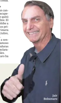  ?? EFE ?? Jair Bolsonaro
