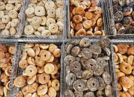  ?? Courtesy of @PopUpBagel­s ?? PopUp Bagels, which started during the pandemic, has built a loyal following for its bagels and “schmears” around Fairfield County, with weekend pickup locations in Greenwich, Redding and Westport.