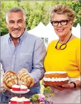  ??  ?? ALL IN GOOD TASTE: Paul Hollywood and Prue Leith will be serving up double entendres