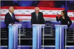  ?? DREW ANGERER — GETTY IMAGES ?? During the first Democratic presidenti­al debates in June, many were shocked by the feeble response from front-runner Joe Biden, left, to the attack from Kamala Harris, right, and to the more extreme ideas promoted by other candidates.