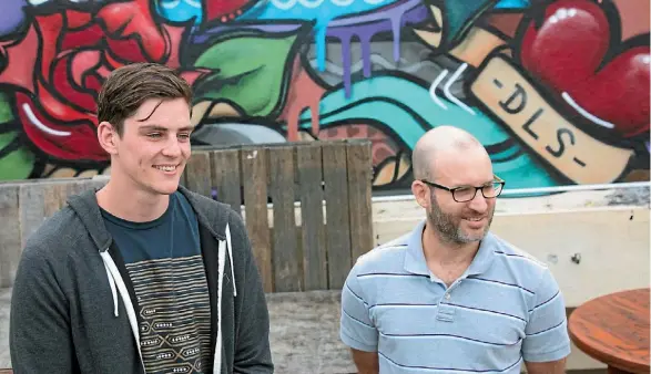  ?? SUPPLIED ?? Investful co-founders Andrew Montague, left, and Carl Douglas left the NZX to start their fintech business.