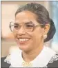  ?? Ron Batzdorff NBC ?? AMERICA FERRERA in a Halloween costume as Ruth Bader Ginsburg in “Superstore” on NBC.