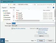  ??  ?? 2. Publish the PDF as a standard online and print file.