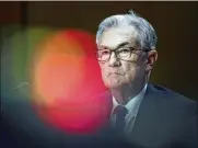  ?? KEVIN DIETSCH /POOL VIA AP ?? Federal Reserve Chairman Jerome Powell said that “we are far away from full employment, so that gives us an incentive” to keep interest rates low.