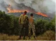  ?? Foto: dpa ?? Das Risiko von Waldbrände­n, wie hier in Griechenla­nd im vergangene­n Jahr, steigt.