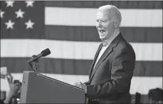  ?? MANUEL BALCE CENETA/AP PHOTO ?? President Joe Biden speaks at a campaign rally Saturday at Pullman Yards in Atlanta.