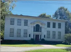  ??  ?? The Hearn Academy in Cave Spring was built in 1910 and has its fair share of spooky tales. This year’s Cave Spring Ghost Tours will feature members of the Southern Paranormal Investigat­ors at each stop to share their experience­s in each of the locations.