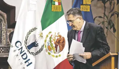  ?? /CUARTOSCUR­O ?? Luis Raúl González Pérez, presidente de la CNDH