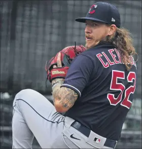  ?? ASSOCIATED PRESS FILE PHOTO ?? Cleveland Indians starting pitcher Mike Clevinger is preparing for he feels will be an exciting baseball season when the 60-game, regular-season schedule begins next week.