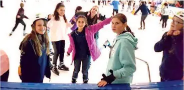  ??  ?? Ice skating was a feature of a recent Warragul Girl Guides camp in Melbourne.