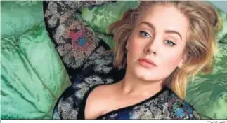  ?? CONDE NAST ?? Adele, que lleva meses a dieta y haciendo ejercicio, en un reportaje para ‘Vanity Fair’.