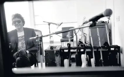  ?? ROB BROWNE ?? Nicky Wire in the Manic Street Preachers’ new studio near Newport
