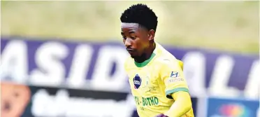  ?? ?? Sundowns went to the Supersport match without four key players Siyabonga Mabena, Thato Nkabinde, Mahlatse Mampane and Kutlwano Letlhaku who are part of the SA Under-20 training camp.