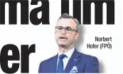  ??  ?? Norbert Hofer (FPÖ)