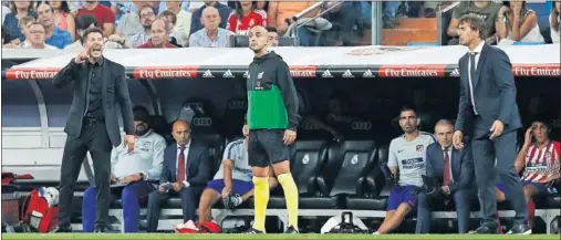  ??  ?? EN SEPTIEMBRE. Lopetegui era el entrenador del Real Madrid en el derbi de la primera vuelta de esta Liga, en el Santiago Bernabéu (0-0).