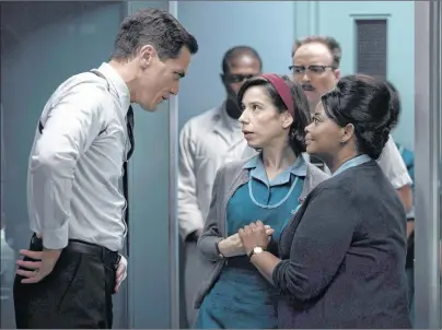  ?? CP PHOTO ?? This image released by Fox Searchligh­t Pictures shows Michael Shannon, from left, Sally Hawkins and Octavia Spencer in a scene from the film, “The Shape of Water.” Guillermo del Toro’s Cold War fantasy tale will vie for the most nomination­s for the...