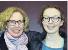  ?? PHOTO WAYNE PARSONS ?? All in the family . . . Megan Webb (left) and daughter Harriet George, who competed in the half marathon section of the Dunedin Marathon yesterday.