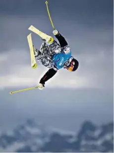  ?? (SIMON BRUTY/OIS) ?? Le Suédois Martin Nordqvist lors de l’entraîneme­nt du slopestyle à Leysin.