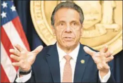  ??  ?? Pushing incentives for people to get vaccinated, Gov. Cuomo announced new popup locations and rewards like free Yankees and Mets tickets.