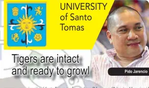  ??  ?? UNIVERSITY of Santo Tomas
Pido Jarencio